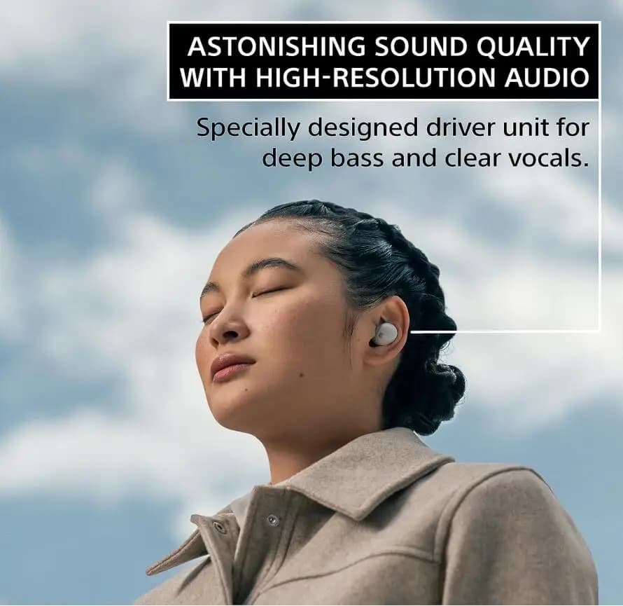 Sony WF-1000XM5 True Wireless Noise Cancelling Earbuds High-quality sound Dynamic Driver X- deeper bass earphone- Black/silver - 3