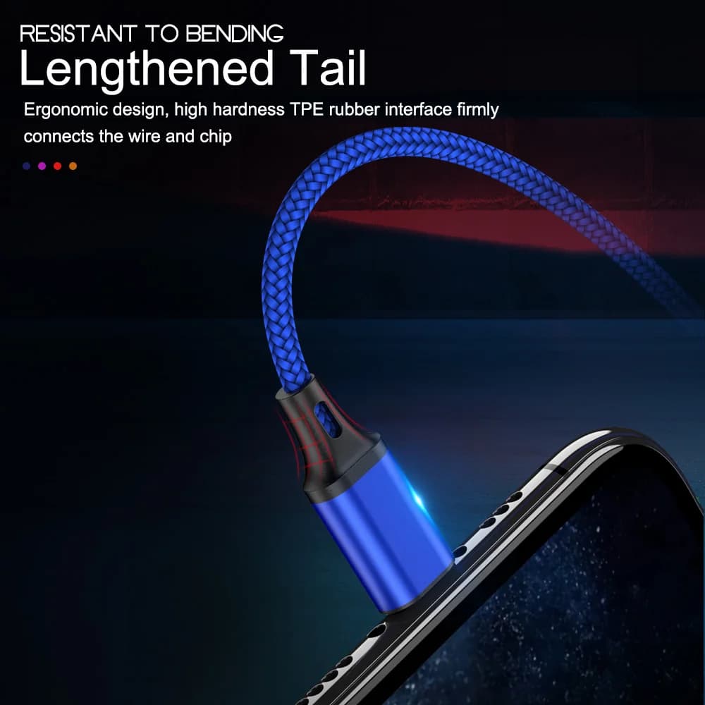 USB Cable For iPhone 11 12 13 14 Pro Max 6 7 8 Plus X XS XR  SE 1m 2m 3m Long 0.25m 0.5m Short iOS Data Charger Cord Fast Charge - 6