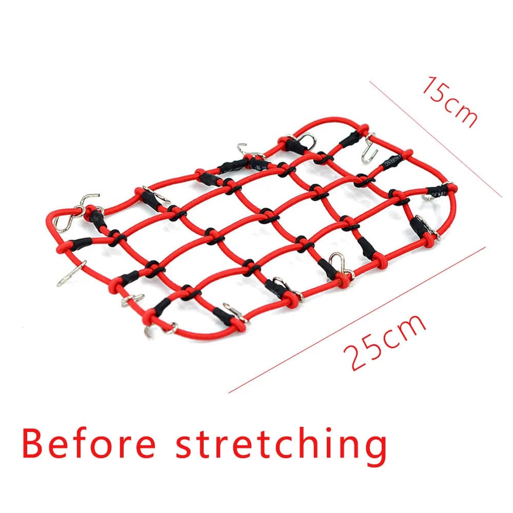 1/10 RC Crawler Car Elastic Luggage Net Simulation DIY Accessories for Traxx TRX4 Defender Axial SCX10 90046 D90 Decoration - 2
