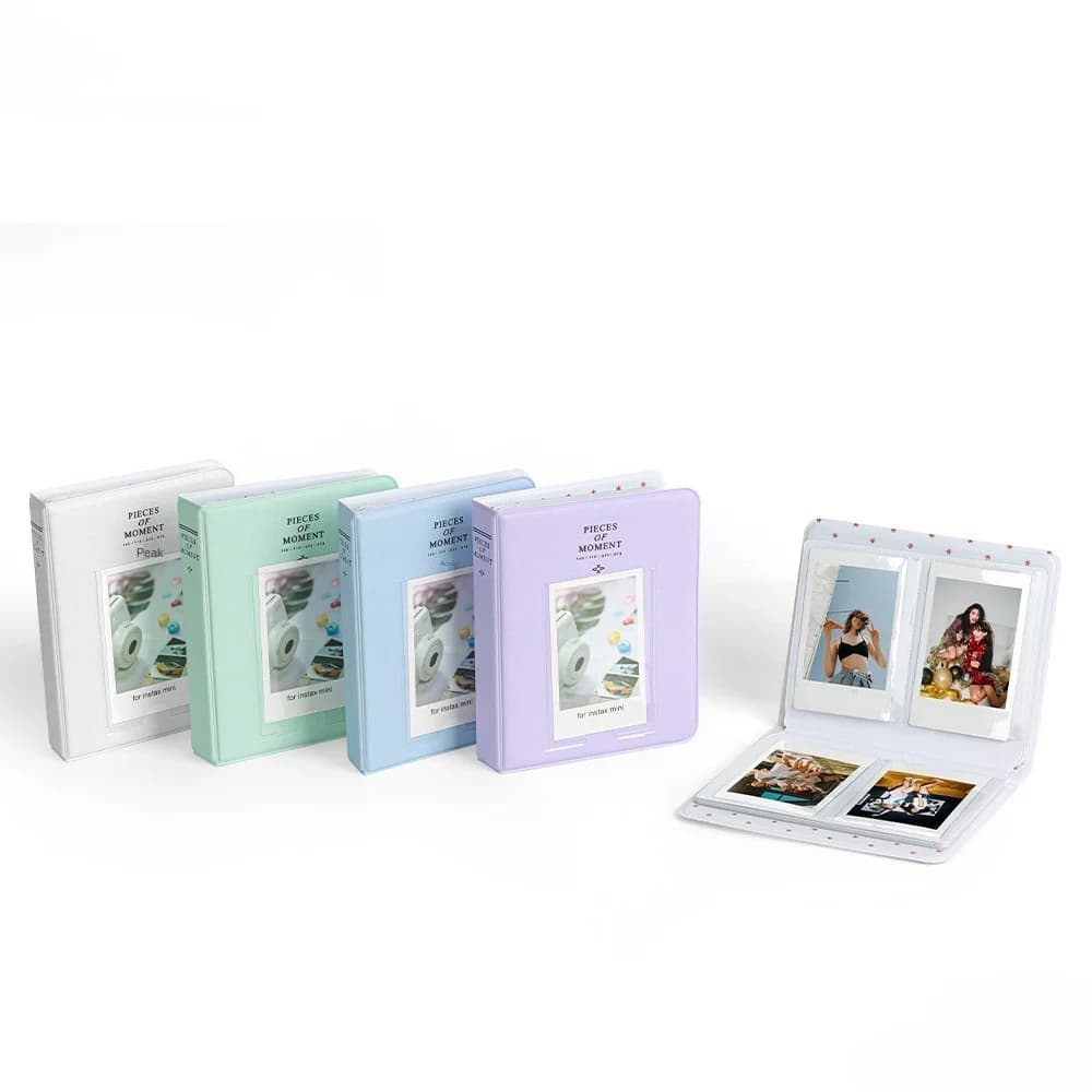 64 Pockets Fujifilm Instax Mini Album – Polaroid Picture Case for Wedding, Instant Card Storage, Keepsake Gift