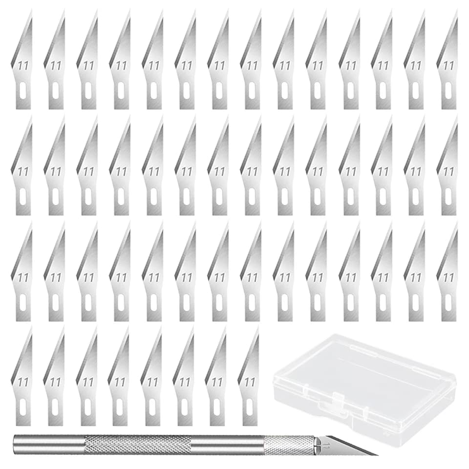 سكين قطع الجلد والنقش على المعادن، مع شفرات متعددة، لنحت الخشب والفواكه والحرف اليدوية - اصنعها بنفسك