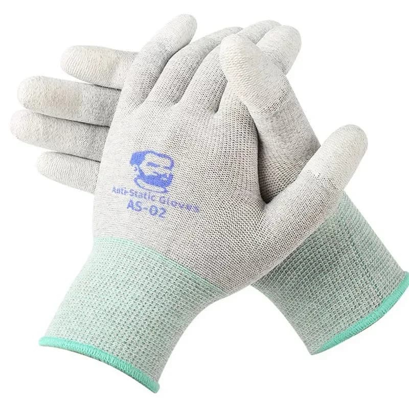 NEW MECHANIC AS02 Elasticity Non-Slip Carbon Fiber Gloves for Phone Electronic Parts Repair  Anti-static Protective Gloves