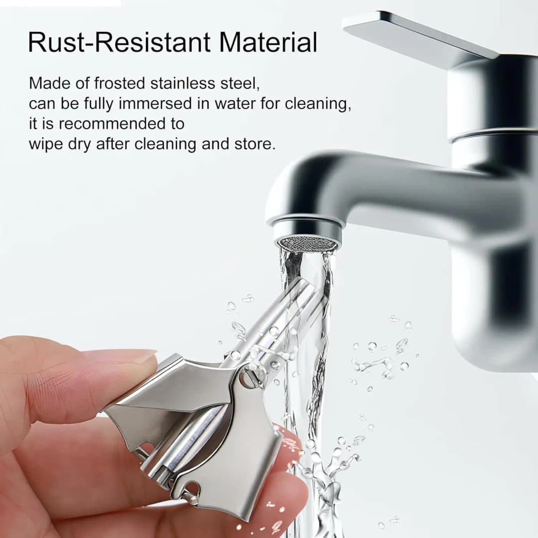 ماكينة تشذيب شعر الأنف من Brangdy للرجال، من الفولاذ المقاوم للصدأ، ماكينة حلاقة يدوية ميكانيكية، أدوات إزالة الشعر قابلة للغسل مع فرشاة - 6