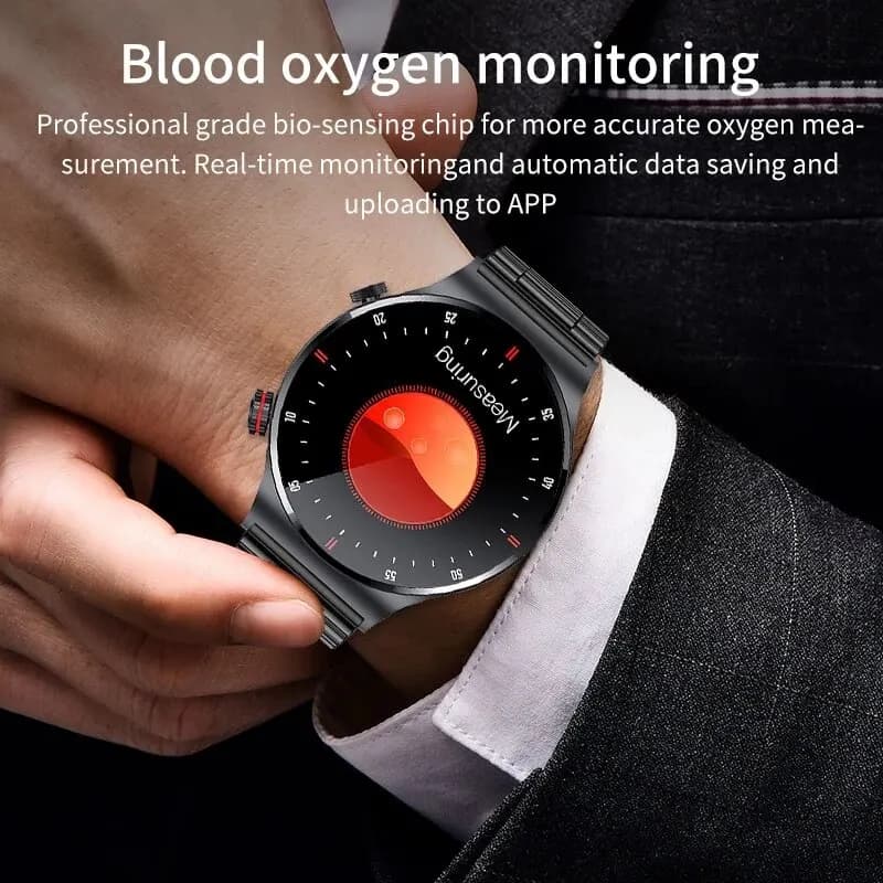 ساعة ذكية LIGE ECG+PPG للرجال بميزة الاتصال عبر البلوتوث وسوار رياضي NFC مقاوم للماء مع واجهة ساعة مخصصة لنظامي IOS وأندرويد - 5