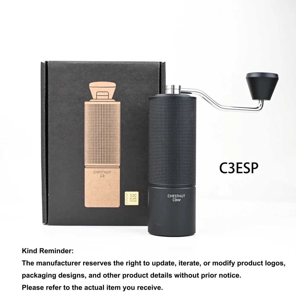 مطحنة قهوة يدوية TIMEMORE Chestnut C3S / C3ESP، ترقية بجسم معدني بالكامل وتصميم مقاوم للانزلاق، مطحنة محمولة مع شفرة S2C داخلية - 3