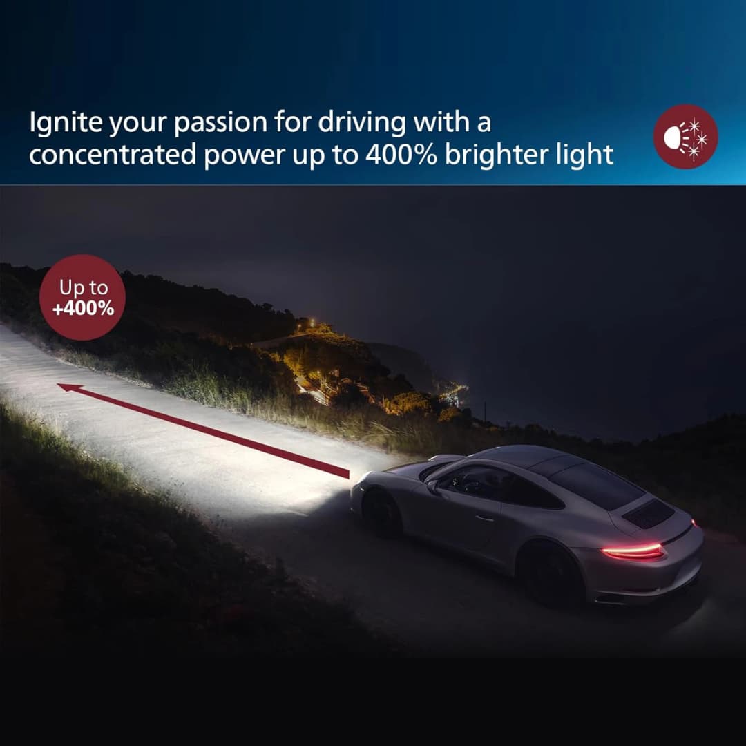 مصابيح فيليبس Ultinon Pro9200 LED H4 H7 H9 H11 HB3 HB4 إضاءة سيارات 12/24V +400% قوة إضاءة ساطعة 5800K أبيض شعاع عالي ومنخفض - 3