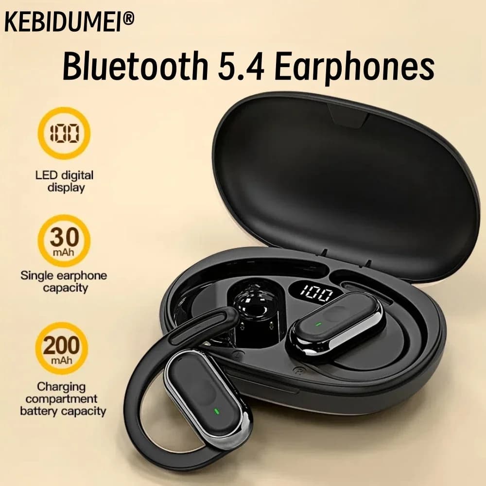 Wireless Headphone Bluetooth Headset Smart Adjustable Touch Sports Waterproof Earbuds Stereo Music Earphone For Smartphone - 3