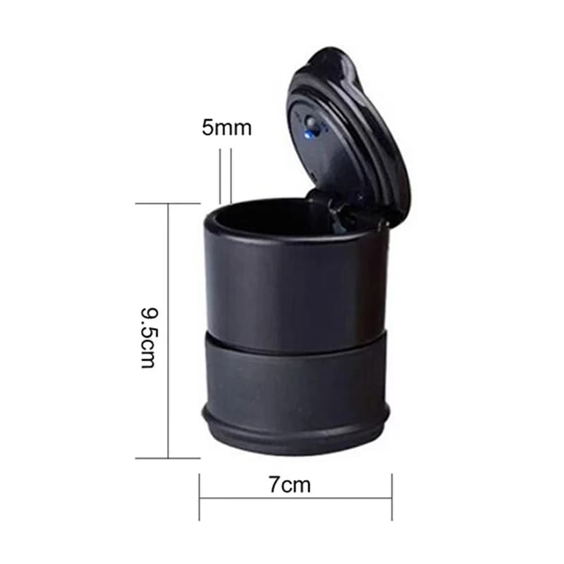 المحمولة سيارة LED منفضة سجائر العالمي السيارات منفضة سجائر السجائر الرماد أصحاب كوب ديكور السيارات الداخلي اكسسوارات السيارات الداخلية 7x7x10CM - 5