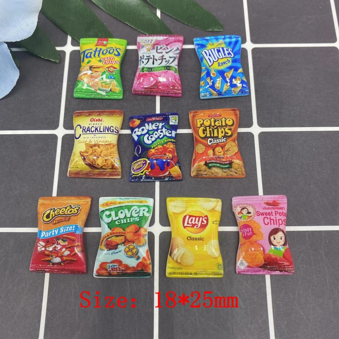 10 قطع/وحدة مقياس 1/6 دمية مصغرة رقائق راتنج نموذج وجبة خفيفة صغيرة لدمية بليث BJD OB11 ديكور منزل الدمية إكسسوارات اللعب - 4