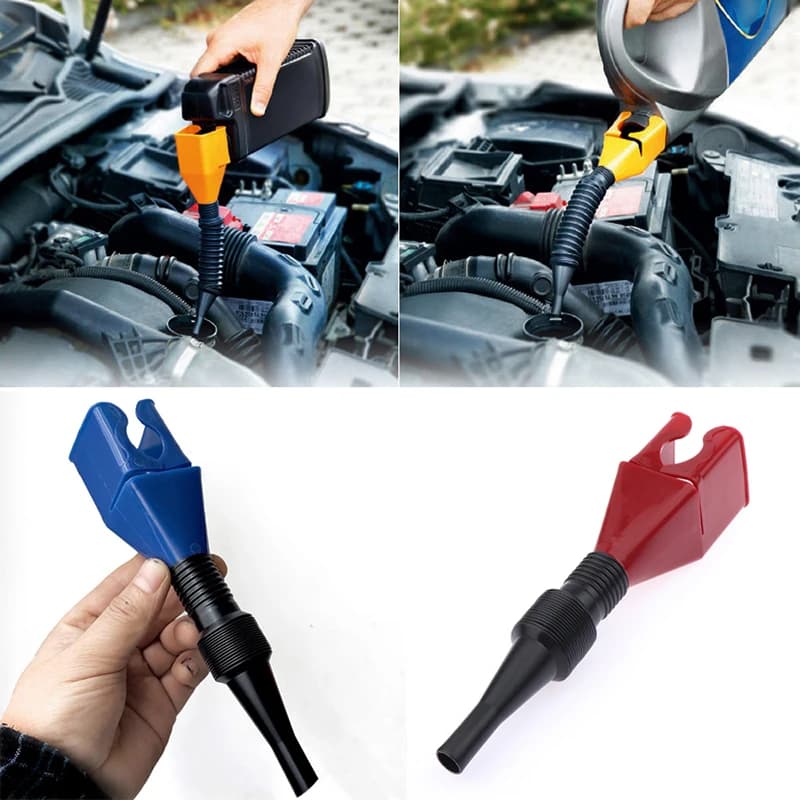 1PC Car Refueling Funnel  Foldable Engine Oil Funnel Plastic Funnel Car Motorcycle Refueling Tool Auto Accessories