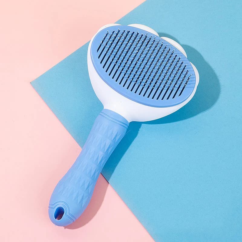 فرشاة إزالة شعر القطط والكلاب، مشط للعناية بالشعر الطويل، مستلزمات تنظيف الشعر للحيوانات الأليفة - 5