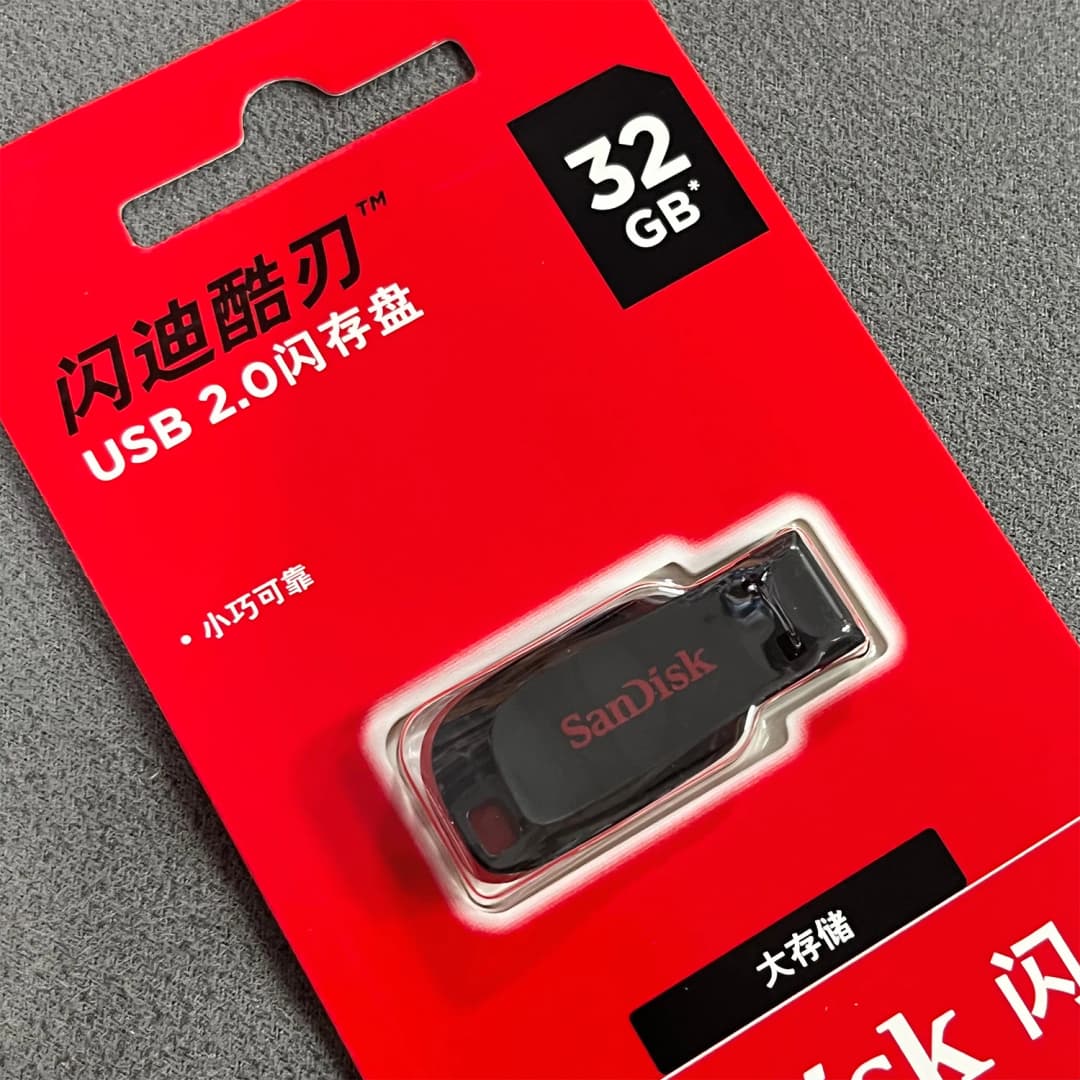 SanDisk Cruzer Blade USB 2.0 فلاش درايف CZ50 16GB 32GB 64GB 128GB ذاكرة فلاش أصلية للكمبيوتر - 6