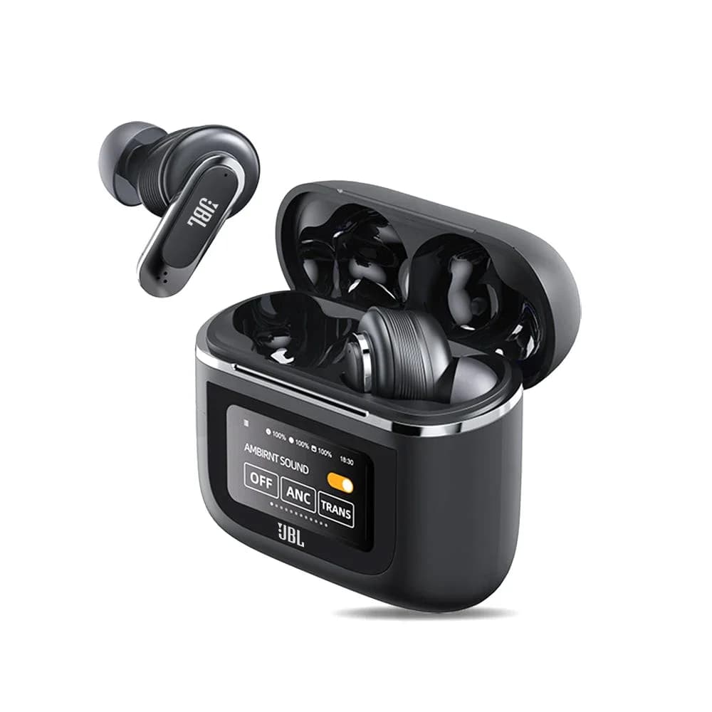 سماعات JBL تور برو 2 اللاسلكية الأصلية مع إلغاء الضوضاء وعلبة شاشة ذكية LED - 4