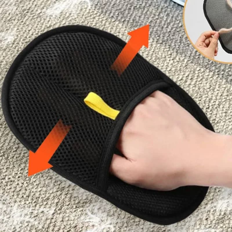 Pet Hair Remover Brush Kitten Hair Remover Gloves Deshedding Brush Glove for Dog Cat Double-Sided Fur Hair Cleaning for Carpet - 6