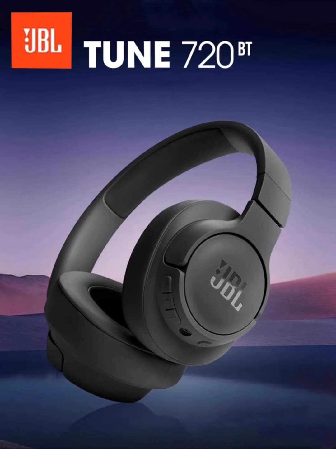 سماعات JBL TUNE 720BT فوق الأذن بلوتوث - بطارية تدوم طويلاً، قادرة على إجراء المكالمات، مناسبة للمكتب المنزلي - 2