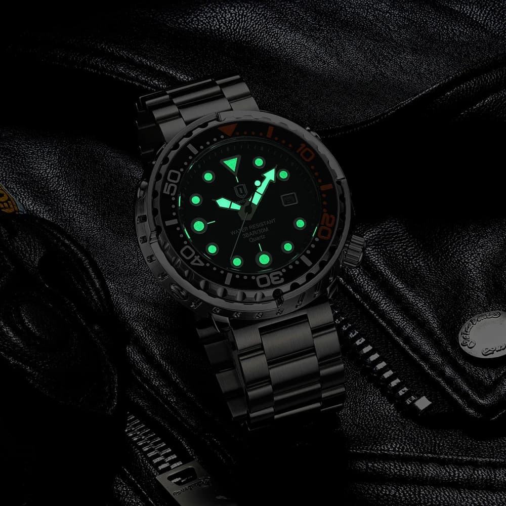 ساعة رجالي جديدة فاخرة مقاومة للماء مضيئة بتاريخ، ساعات رياضية، ساعة يد كوارتز للرجال، ريلوجيو ماسكولينو - 5