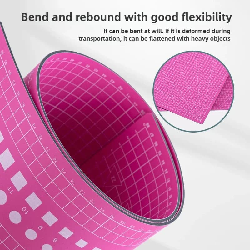 لوح قص A2 من PVC متين ذاتي الإصلاح لأعمال الخياطة اليدوية وقص الورق والنقش وسادة قص لأدوات الحرف الجلدية - 2