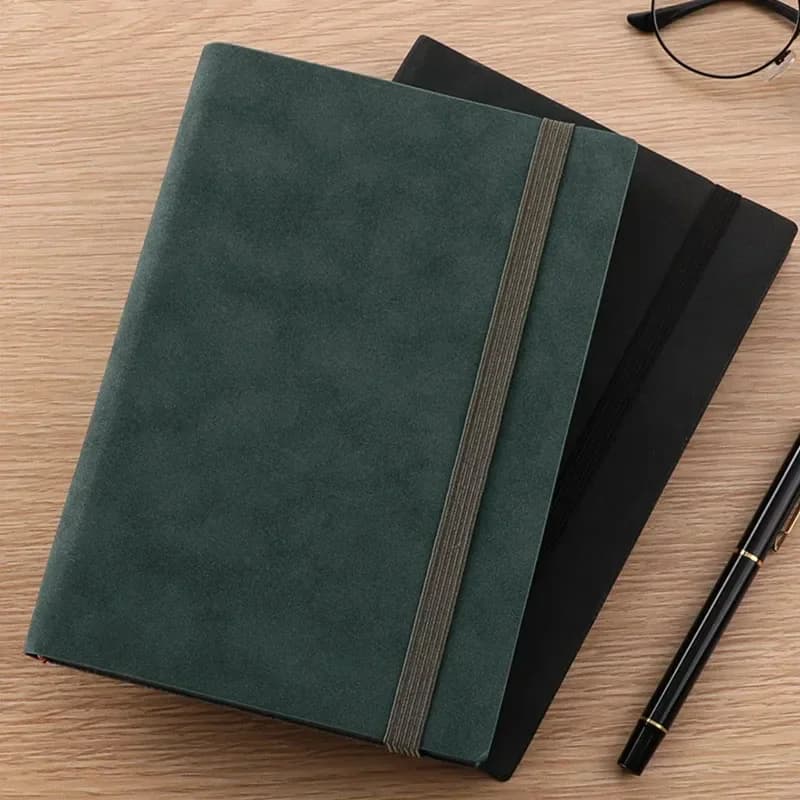 دفتر ملاحظات A5 من جلد الغنم، 256 صفحة، دفتر يوميات، منظم أعمال، دفتر ملاحظات، لوازم مكتبية ومدرسية - 6