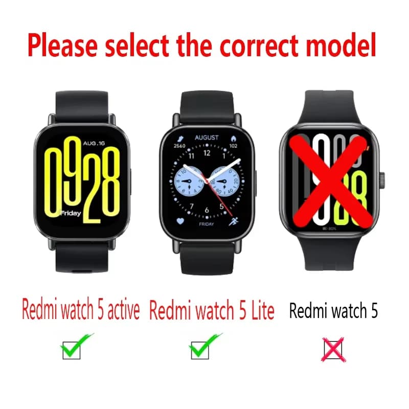 Silicone Strap+Case for Xiaomi Redmi Watch 5 Active band smartwatch Accessories Sport Bracelet For Redmi watch5 Active/Lite band - 2