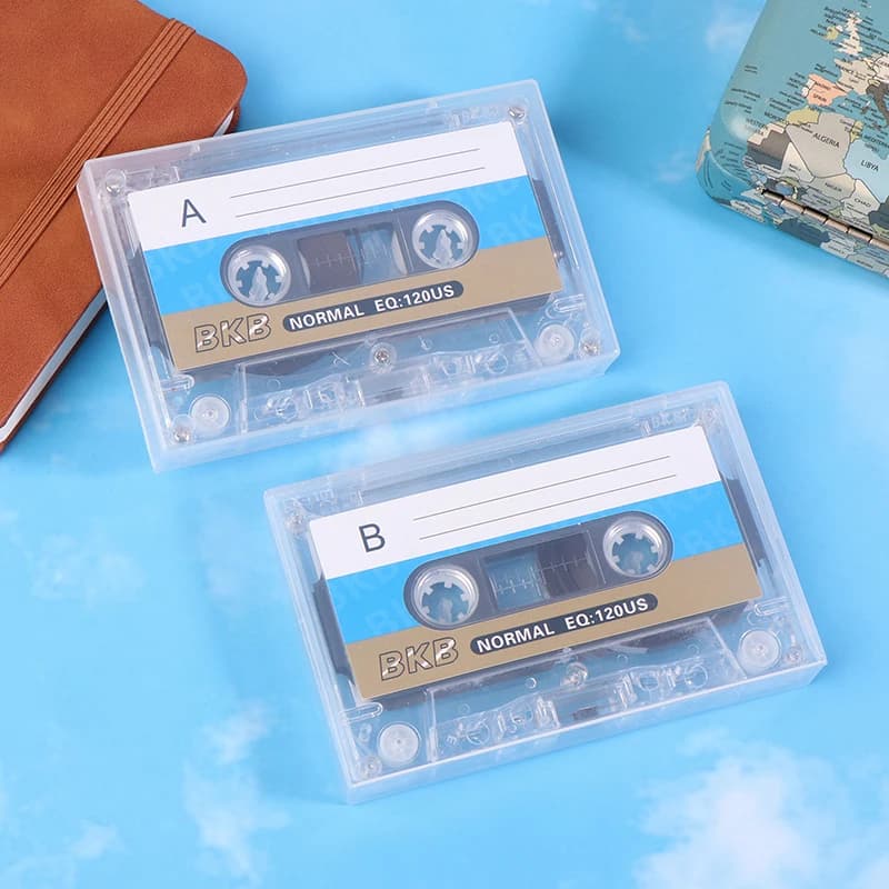 شريط تسجيل صوتي فارغ 60 دقيقة - كاسيت صوتي قابل للتخصيص DIY لهدايا أعياد الميلاد والذكرى السنوية، حفظ Retro VoiceChip - 3