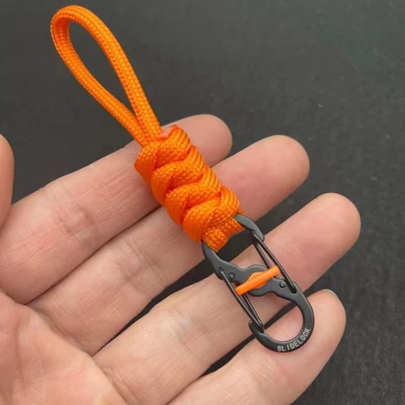 10cm Rope Anti-theft And Anti-lost 8-shaped Keychain With Lock 8-shaped Lock Portable Outdoor Lanyard Hanging Buckle - 4