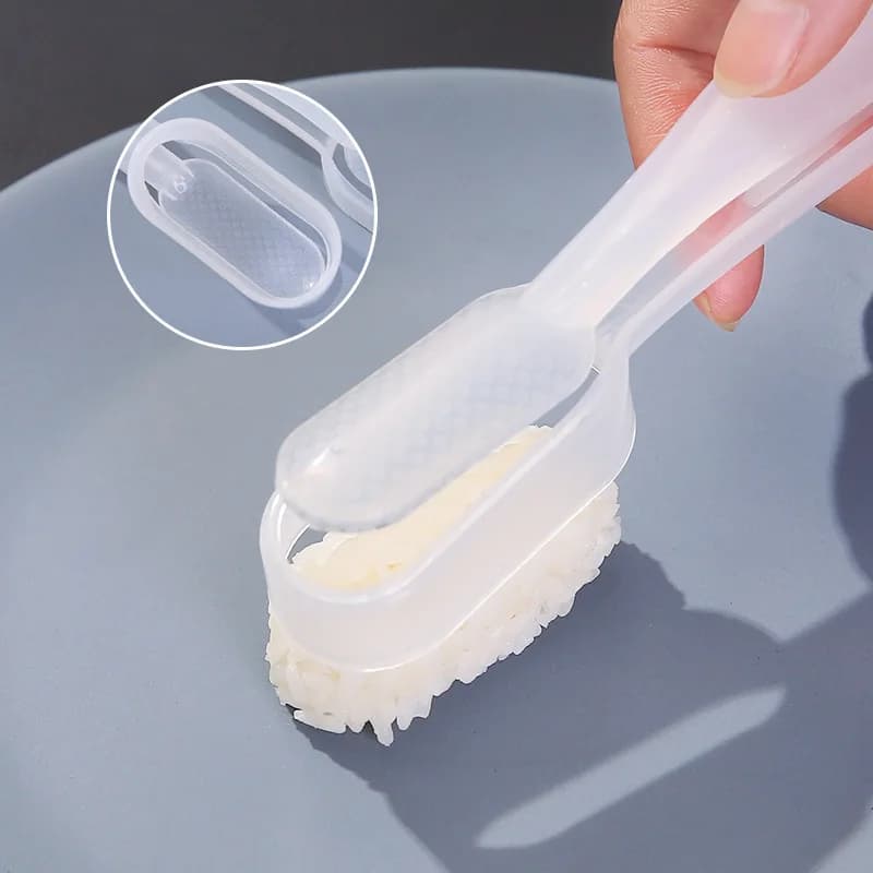 قطعة واحدة قالب سوشي نيغيري صانع سوشي أونيجيري قالب سوشي سفينة حربية بينتو أدوات مطبخ لصنع الأرز البيضاوي للإفطار مجموعة سوشي سهلة - 3