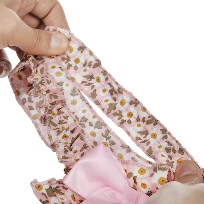 1 قطعة تنورة القط فستان الحيوانات الأليفة الكلب فستان صيفي نمط رومانسي مع طباعة الأزهار الوردية ، ملابس الكلاب الصغيرة ملابس الحيوانات الأليفة تنورة تشيهواهوا - 4