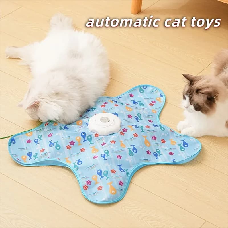 Electric cat turntable pet toy self-stimulating and relieving boredom automatic intelligent cat funny stick sports consumption - 2