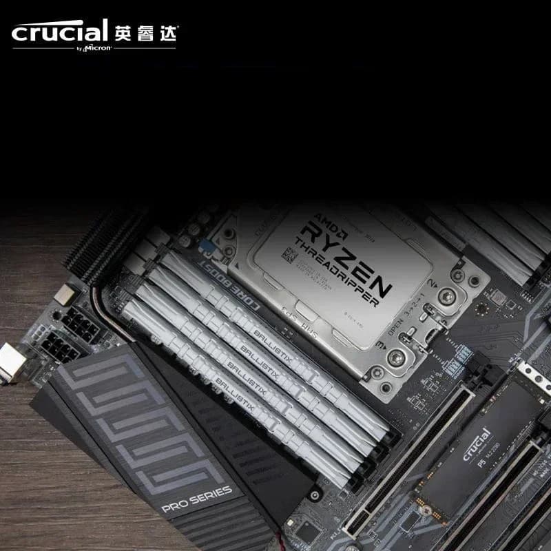 ذاكرة سطح المكتب Crucial DDR4 بسعة 8 جيجابايت و16 جيجابايت و32 جيجابايت بسرعة 3200 ميجاهرتز، ذاكرة Ballistix Platinum Game XMP 2.0، عصا ذاكرة 3200 ميجاهرتز لتشغيل الكمبيوتر - 3