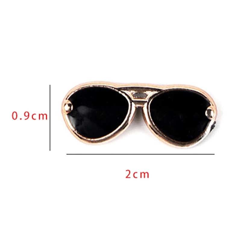 12Pcs Fashion Mini Plastic Glasses For Dolls Sunglasses Eyeglasses Pretend Play DIY Photo Prop Pet Glasses Toy Doll Sunglasses - 5