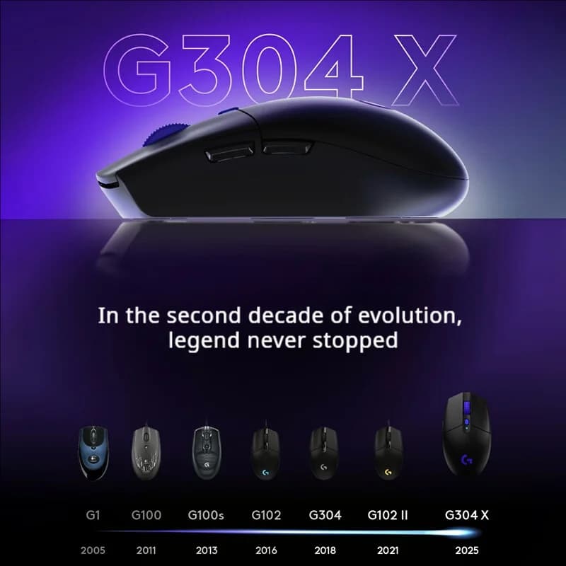 ماوس الألعاب اللاسلكي Logitech G304X، 57 جرام، وضع مزدوج، 6 أزرار قابلة للبرمجة، عمر بطارية طويل لألعاب FPS مثل Valorant وLOL - 4
