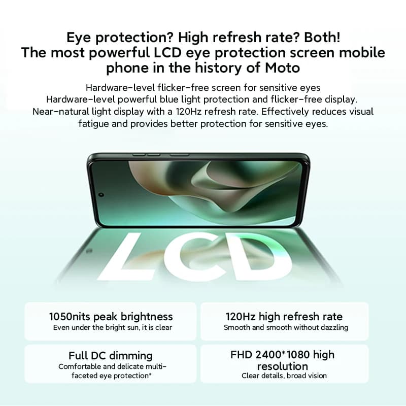 Motorola Moto G100 SmartPhone 5G Global ROM 6.72-inch FHD 120Hz Display 7000mAh Snapdragon 7s Gen 2 IP64 50MP Camera Cellphone - 6