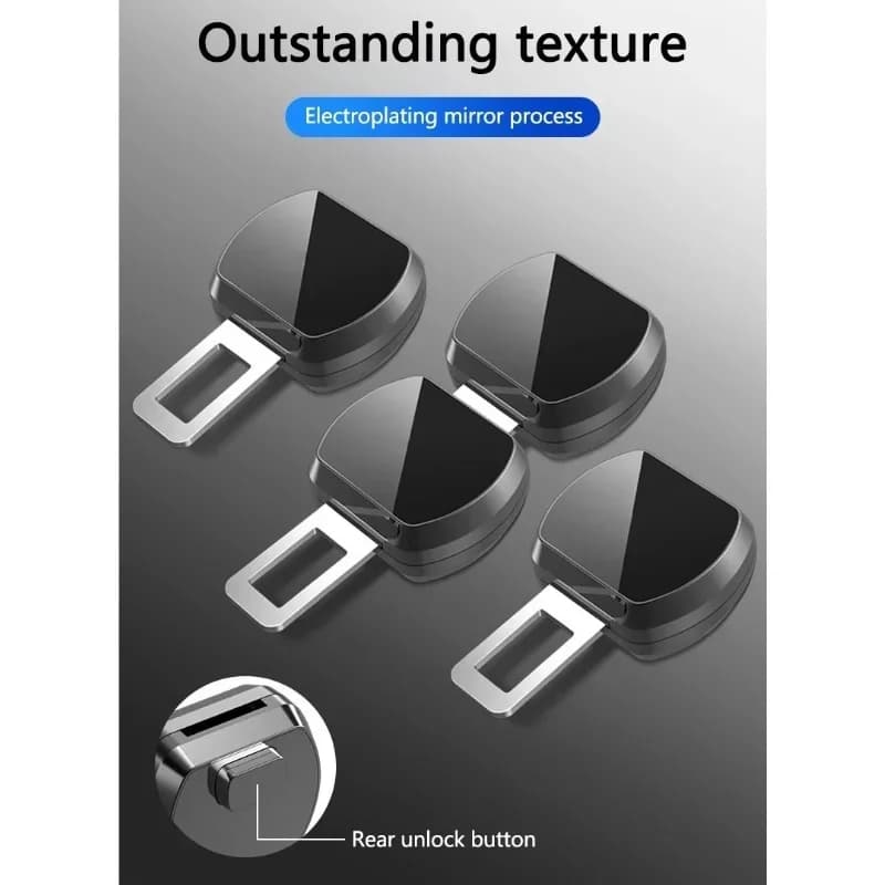 1/2PCS Car Seat Belt Clip Extension Alloy Car Safety Seatbelt Lock Buckle Seatbelt Extender Converter Baby Car Seat Accessories - 3