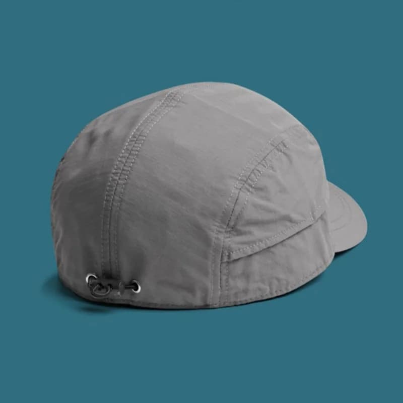Short-brimmed solid color baseball cap  Lightweight Quick-Dry Polyester Adjustable Buckle Closure Sun Protection Breathable Brim - 2
