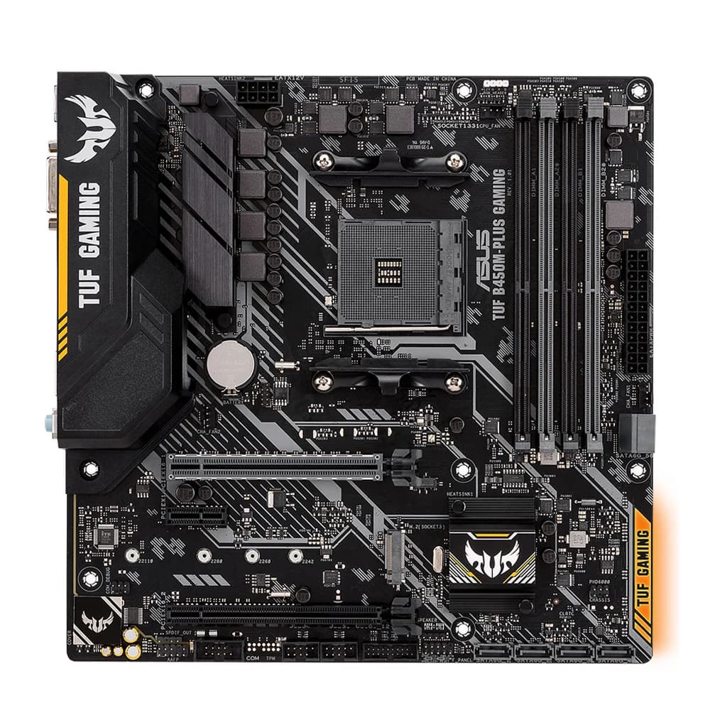 ASUS TUF B450M-PLUS GAMING AMD B450 AM4 Motherboard Support R5 5600X 5600 3600 R7 5800X3D R9 5900X CPU SATA 6Gb/s HDMI M.2 mATX - 4