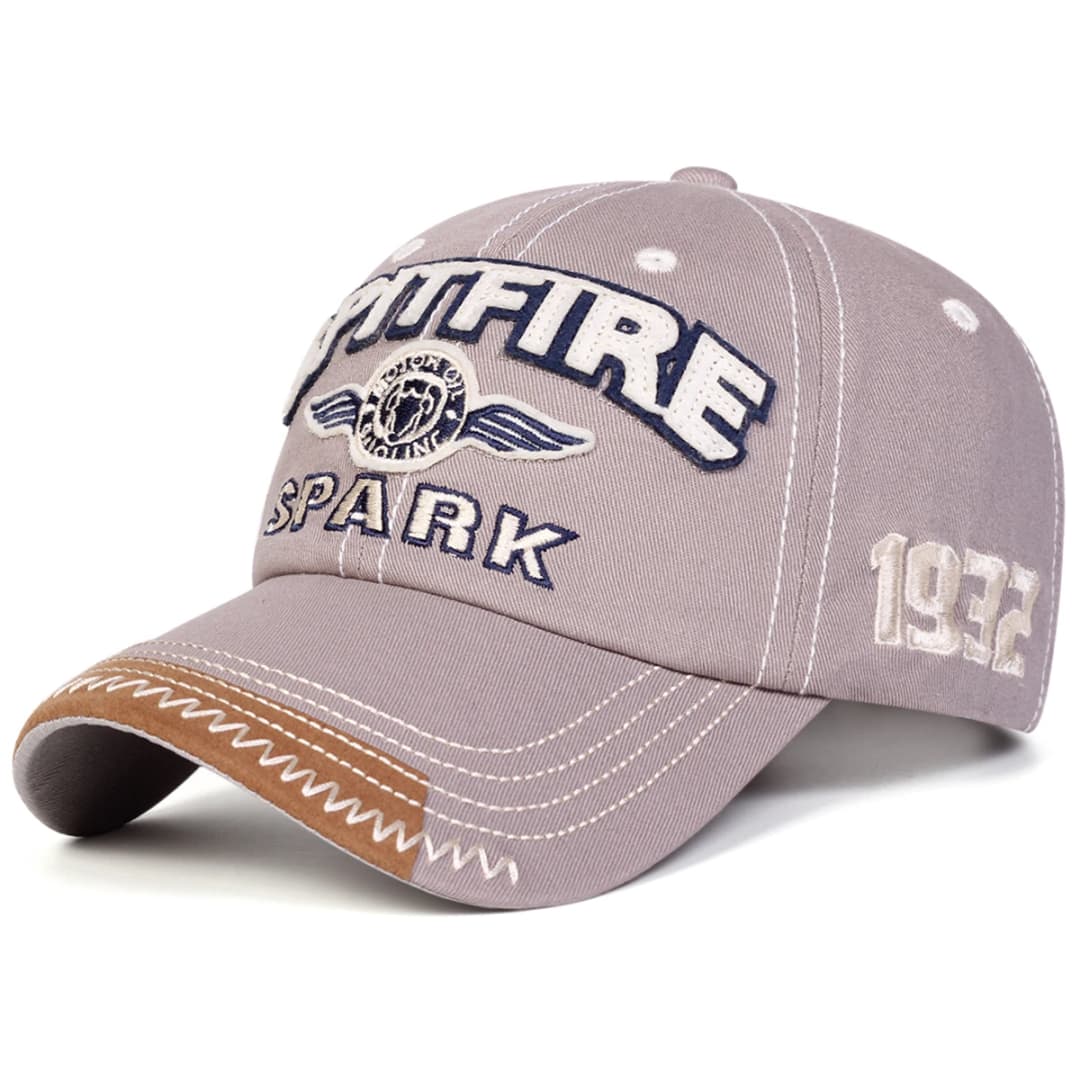 قبعات بيسبول مطرزة SPITFIRE SPARK للجنسين، قبعات قابلة للتعديل للربيع والخريف، قبعة واقية من الشمس للاستخدام اليومي والرياضي - 4