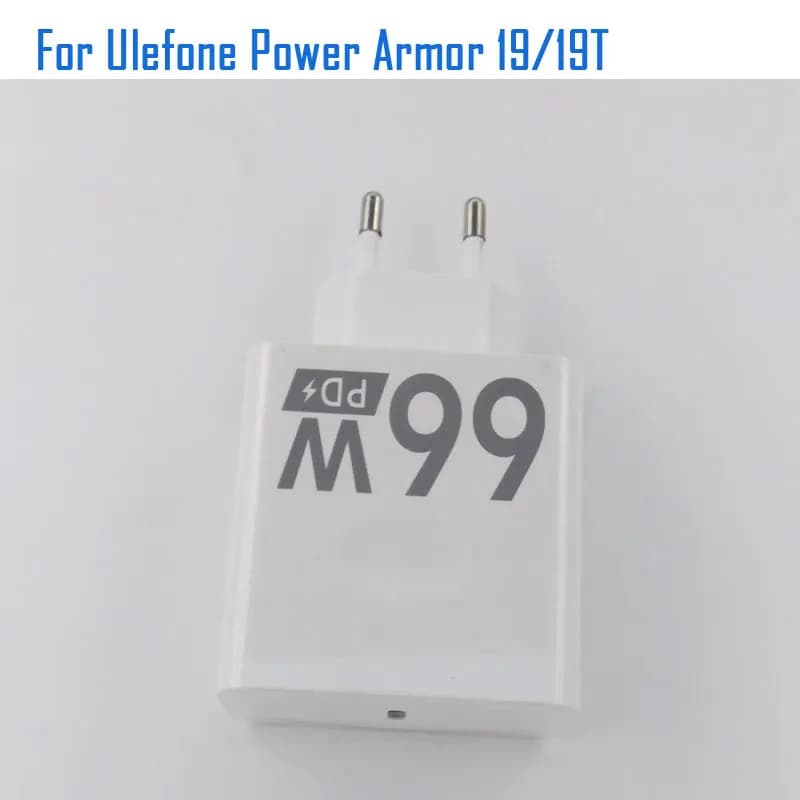 شاحن سريع أصلي جديد Ulefone Armor 19 و18 و19T، محول شحن سريع، كابل USB، خط بيانات متوافق مع Ulefone Armor 30 Pro - 2