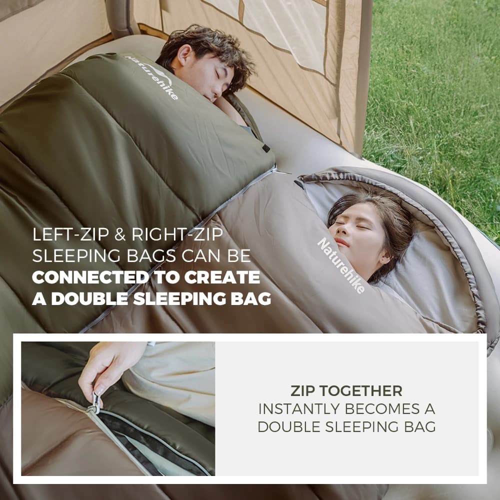 Naturehike Camping Sleeping Bag Ultralight Waterproof 4 Seasons Warm Envelope Type Sleeping Bag for Outdoor Hiking Backpacking - 3