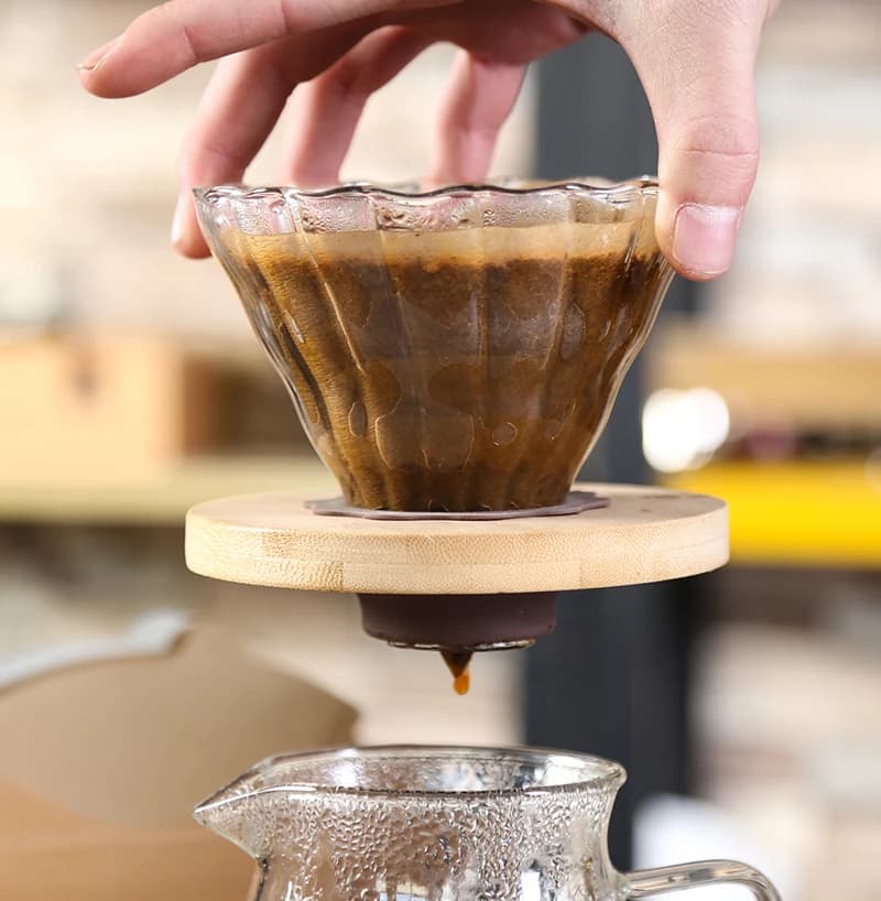 Handmade High Borosilicate Glass Pot Pour Over Coffee Pot For Coffee Maker Use - 6