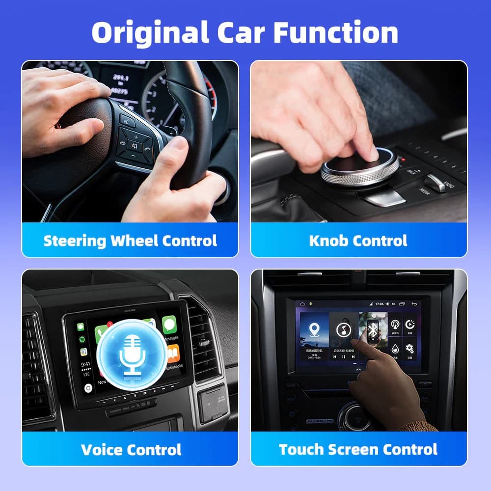 Wired To Wireless Carplay Android 2-in-1 Automatic Adapter Car Gadget Smart Box 5.8GHz Wifi  Plug and Play OTA Update Universal - 4