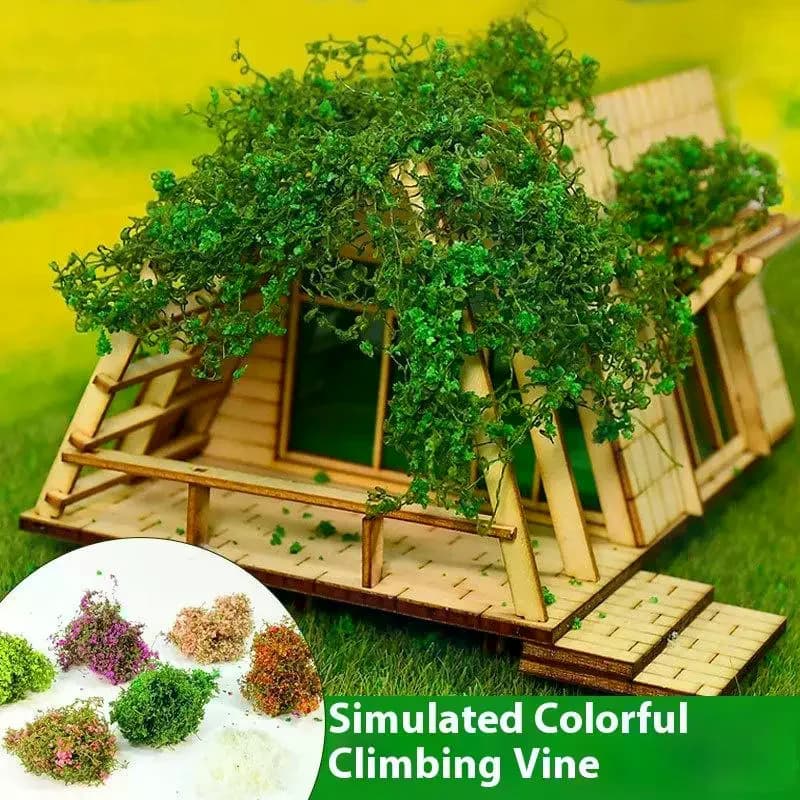 3g Artificial Green Plants Miniature Simulation Mini Vine And Flower Model Kit For Model Houses Landscaping DIY Crafts