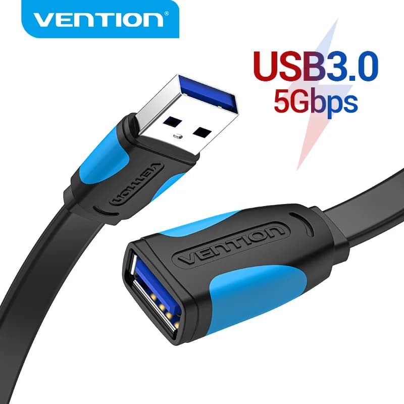 Vention USB إلى كابل يو اس بي USB 3.0 2.0 ذكر إلى أنثى تمديد كابل USB 3.0 بيانات الحبل للتلفزيون الذكي الكمبيوتر SSD USB 2.0 كابل تمديد