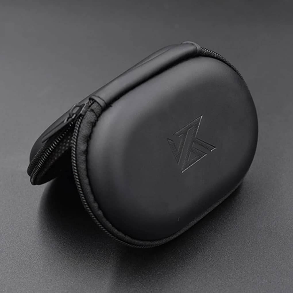 KZ Earphones Case PU Leather Oval Headphone Box Bag Travel Dustproof Organizer Small Holder Headset Accessories - 5