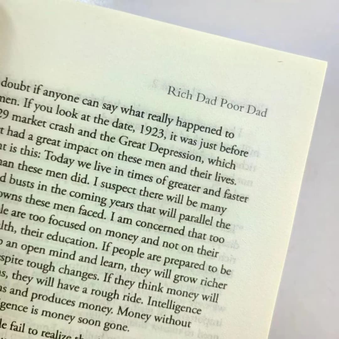 RICH DAD POOR DAD Robert Toru Kiyosaki Personal Finance Children Books Financial Intelligence Enlightenment Education book - 5
