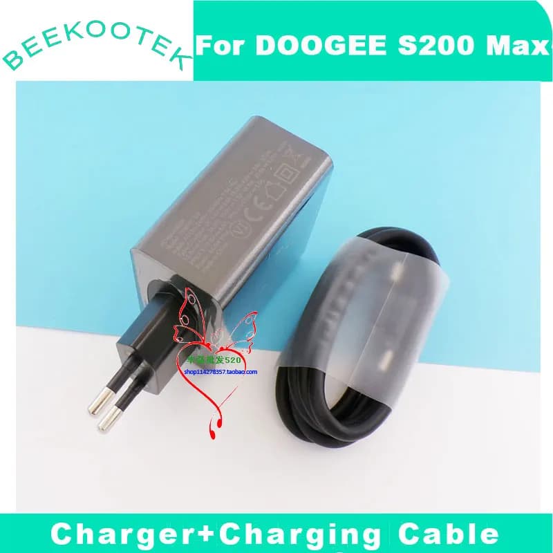 New Original DOOGEE S200 Max Charger Official Quick Charging USB Cable Data Line Charger Adapter For DOOGEE S200 Max Smart Phone - 5