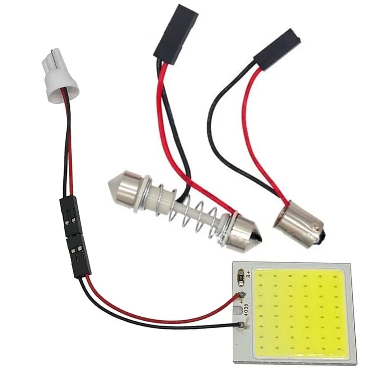 10Pcs T10 Ba9s T4w Festoon Connector Wire Cables For All Car Led Panel Dome Light Socket Harness Plugs Pin Adapter DC 12V - 5