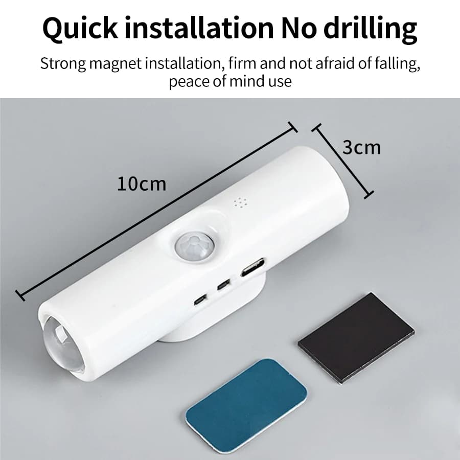 Smart RGB Gradient Wall Light Motion Sensor Magnetic Rechargeable Wall Sunset Lamp for Bedroom Closet Garden Room Decoration - 6
