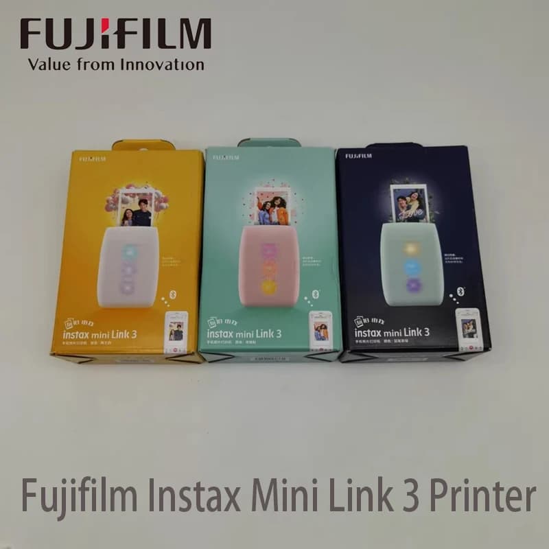Original Mini Portable Bluetooth Wireless Mobile Photo Printer Fujifilm Instax Link 3 Smartphone Photo Printer Bluetooth 4.2