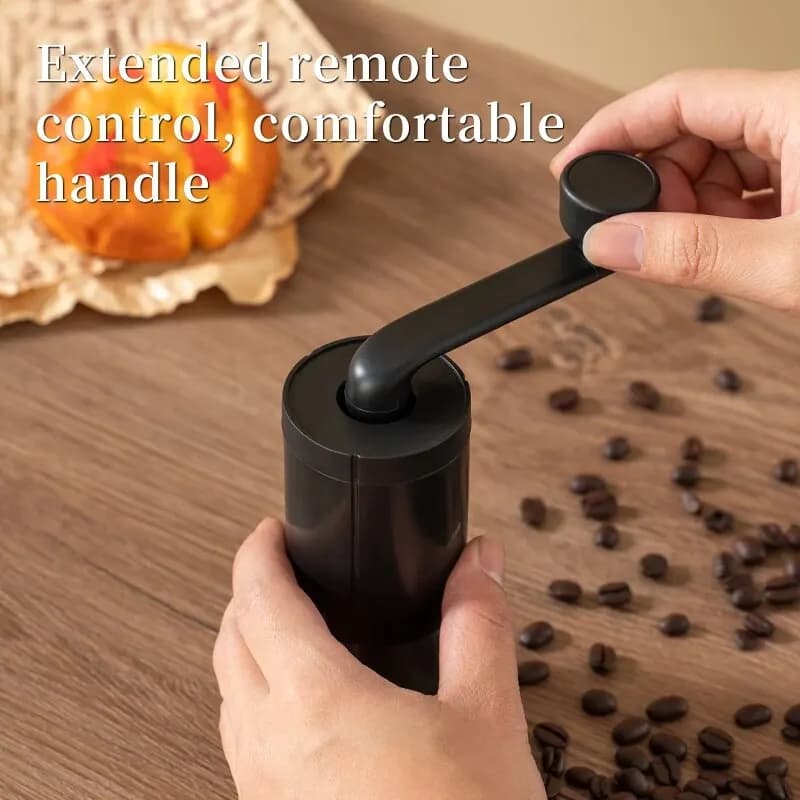 قطعة واحدة مطحنة قهوة يدوية محمولة للمكتب والخارج والسفر مع مقبض يدوي ومطحنة حبوب قابلة للتعديل - 5