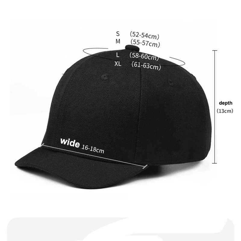 Short Brim 4 Size Fitted Closed Caps Hats New Cycling Bill Plain Trucker Men Women Hip Hop Baseball Snapback Sun Visor Era - 4